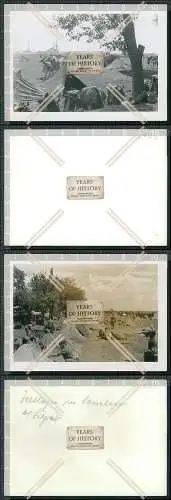 Foto 2x Biwaklager Gebirgsjäger Tarnzelte 1941-43 Ukraine Russland 