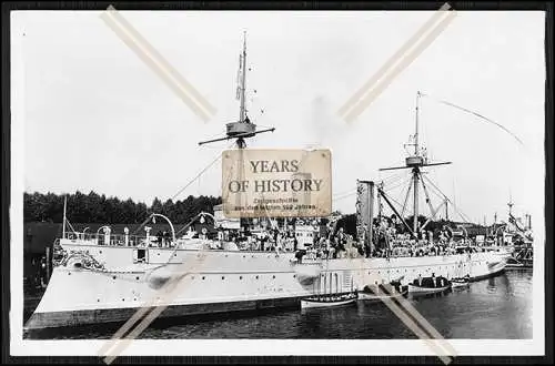 Foto S.M.S. Prinzess Wilhelm 1887 Kleiner Kreuzer Kaiserliche Marine 