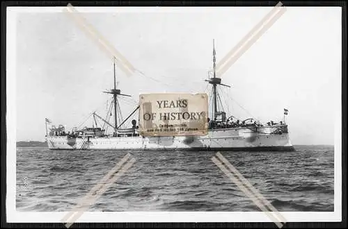 Foto S.M.S. Irene 1888 Kleiner Kreuzer Kaiserliche Marine