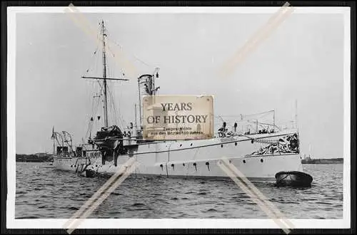 Foto S.M.S. Wacht 1887 Kleiner Kreuzer Kaiserliche Marine 