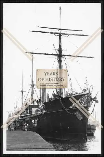 Foto S.M.S. Pelikan 1890 Minenschiff Kaiserlichen Marine 