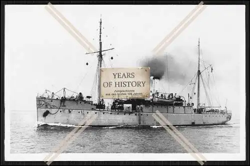 Foto S.M.S. Pelikan 1890 Minenschiff Kaiserlichen Marine 