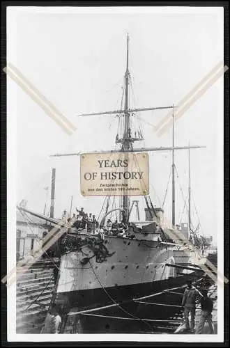 Foto S.M.S. Cormoran Kormoran 1892 im Dock Kleiner ungeschützter Kreuzer Kaise