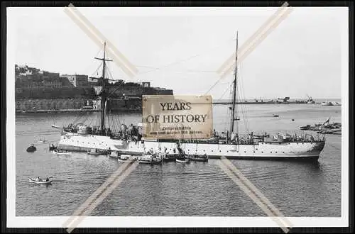 Foto S.M.S. Cormoran Kormoran 1892 n. Umbau Kleiner ungeschützter Kreuzer Kais