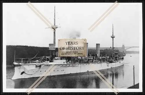 Foto S.M.S. Gefion 1893 Kleiner Kreuzer Kaiserliche Marine