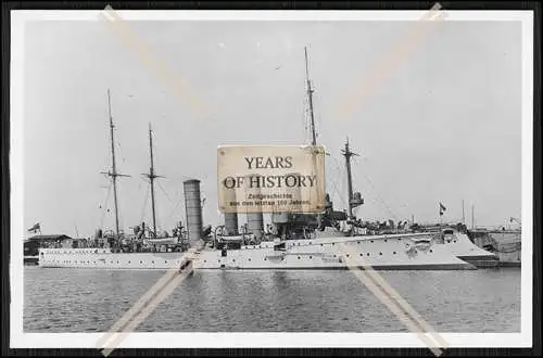 Foto S.M.S. Thetis 1900 Kleiner Kreuzer Kaiserliche Marine