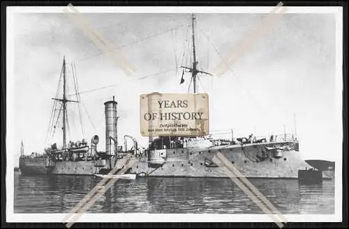 Foto S.M.S. Ariadne 1900 Kleiner Kreuzer der Kaiserliche Marine