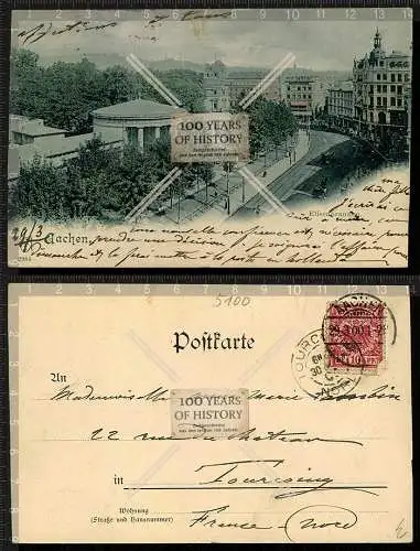 Orig. AK alte Litho Aachen gel. 1900