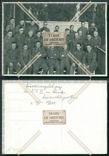 Foto Gruppe Soldaten Lehrgang bei W.V. VI Munster Münster 1941