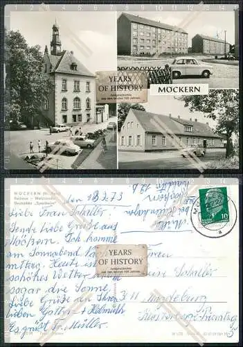 Foto AK Möckern Jerichower Land Rathaus Waldstraße Gaststätte Sportheim DDR