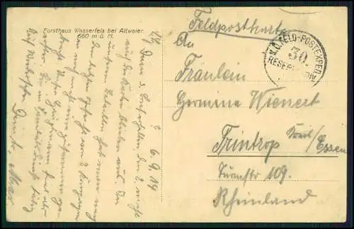 4x AK Markirch Sainte-Marie-aux-Mines Leberau Feldpost 1916 nach Essen Frintrop