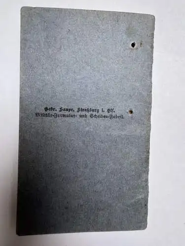 Militärpaß A. Reinhart Boschenmühle Leutkirch - 4. U.-Elsäss. Inf.-Regt. Nr. 143