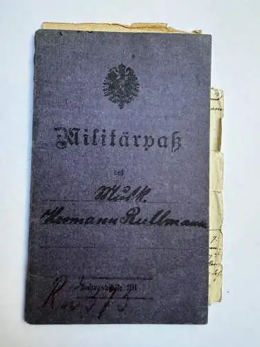 Militärpaß H. Rollmann Rotthausen Gelsenkirchen Essen - Inf. Regt. 67 + 441 uvm.