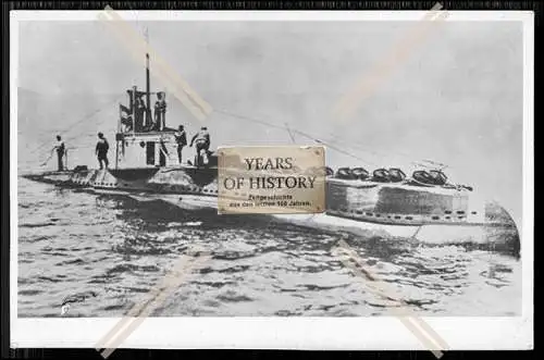 Foto Unterseeboot U-Boot UC 15 Minenleger Kaiserliche Marine 1. WK 1914-18