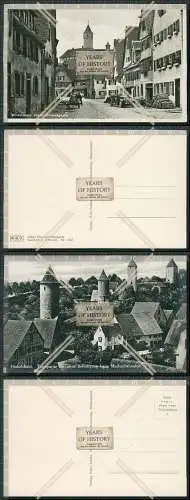 Foto AK Dinkelsbühl Obere Schmiedgasse PKW Oldtimer 1933 mit Blick auf Kapuzin