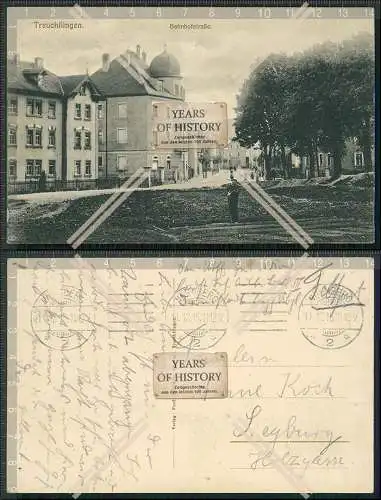 AK Treuchtlingen Altmühltal Mittelfranken Bahnhofstraße 1915 Feldpost gelaufe