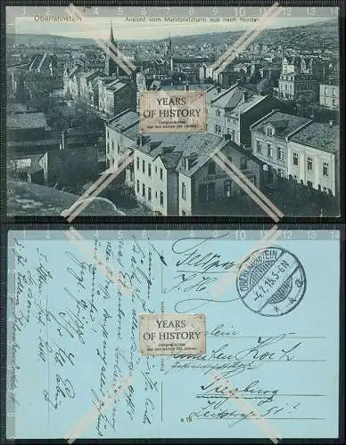 AK Oberlahnstein Rhein Ansicht Marktplatzturm nach Norden Feldpost 1915 gelaufe