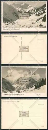 Foto AK 2x Mittelberg Vorarlberg Dorf mit Bergunttal Bärgunttal und Widderstei