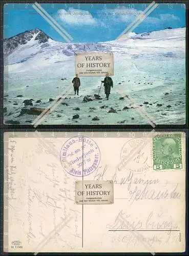 AK Tirol Sammoar Niederjochferner Similaun 1913 gel. Ötztaler Gruppe Finailspi