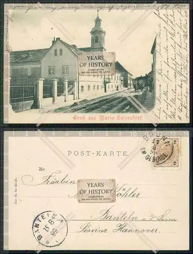 AK Maria Enzersdorf Niederösterreich Straßenansicht 1899 gelaufen