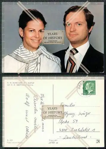 AK Carl XVI. Gustaf König von Schweden Königin Silvia Sommerlath 