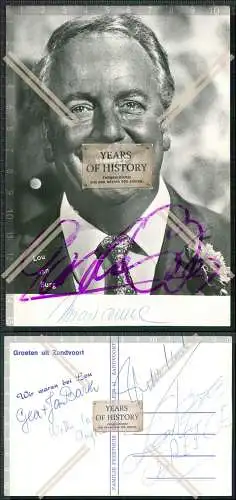 AK Autogrammkarte Lou van Burg mit Autogramm Sänger und Showmaster 