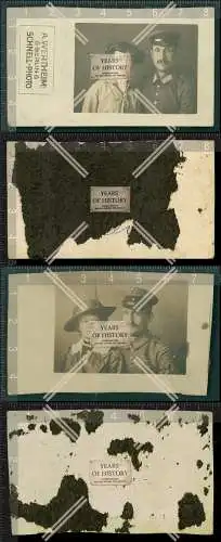 Orig. Foto 2x Portrait Soldat mit Dame 1917 Studio Foto mit Stempel