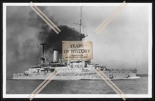 Foto SMS Schwaben 1901 Linienschiff rauchender Schornstein Kaiserlichen Marine