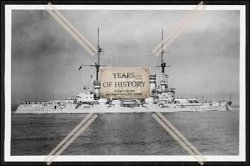 Foto SMS Lothringen 1904 Linienschiff Mannschaft an Deck Kaiserlichen Marine