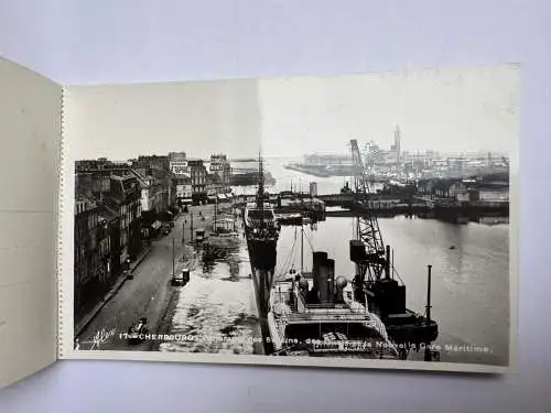 10x Foto AK Postkarten Heft - Cherbourg Manche Normandie - Frankreich 1914-18