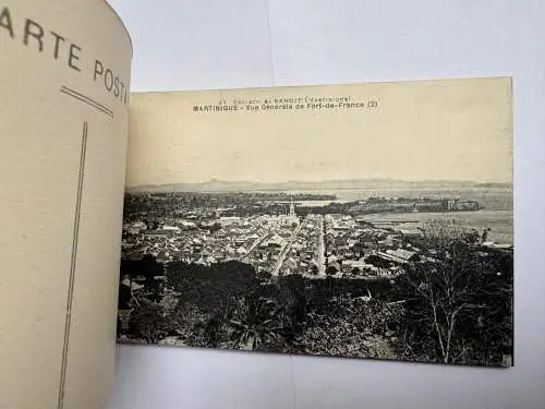 12xAK Postkarten Heft - französische Karibikinsel Fort de France Martinique 1902