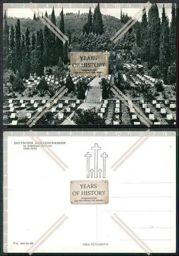 Foto AK Gardone Riviera Deutscher Kriegerfriedhof bei Nacht Soldatenfriedhof Kr