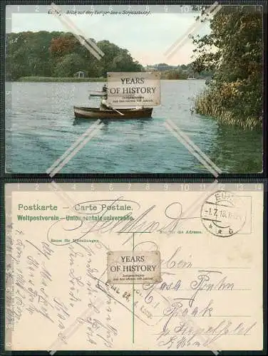AK Eutin Blick auf den Eutiner See und Schlossbucht 1918 Feldpost gelaufen