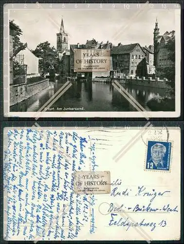 Foto AK Erfurt in Thüringen Junkersand mit Schwaneninsel 