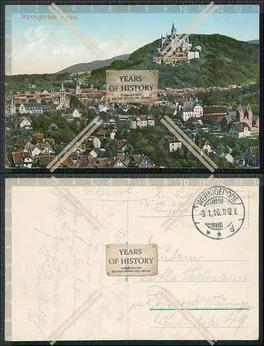 AK Wernigerode im Harz 1916 Feldpost gelaufen