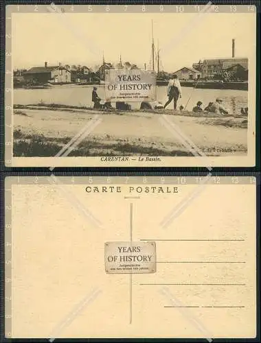 AK 1. WK Feldpostkarte Carentan-les-Marais le Bassin 1916