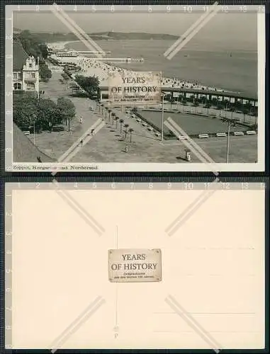 Foto AK Zoppot Sopot Danzig Kurgarten und Nordstrand 1939 
