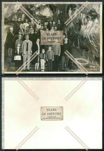 Foto AK Rübeland Oberharz Baumannshöhle Gruppenfoto Fotograf Weich 6286