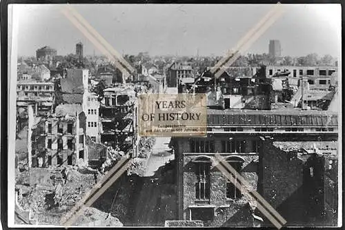 Foto Köln 1944-46 zerstört Häuser Gebäude Blick auf Stadt