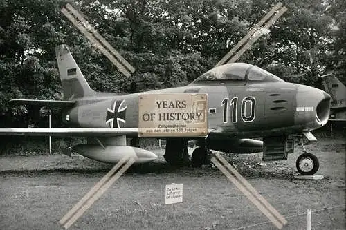 Foto Flugzeug Aircraft Düsenjäger Bundeswehr 1960-70er Jahre