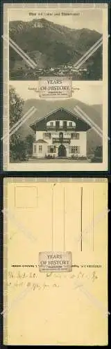 Orig. AK Oberammergau Gasthof zur Post Besitzer Ludwig Fischer Ettal mit Laber 