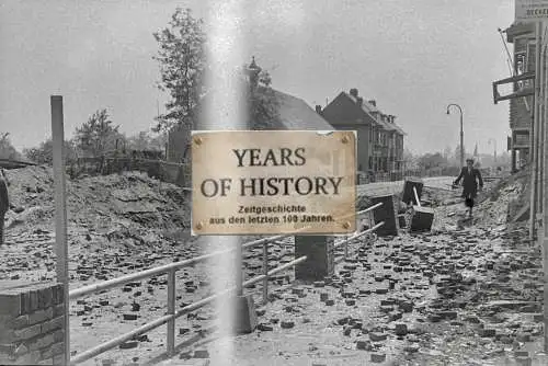 Foto kein Zeitgenössisches Original Holland zerstört Luftangriff Belgien Frankre