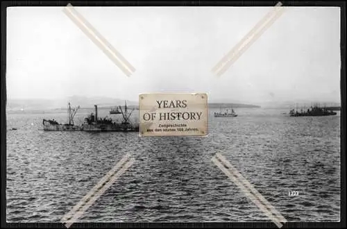 Foto SMS S.M.S. Zerstörte Kriegsschiffe 1919 sinkend u. versenkt Scapa Flow Ka