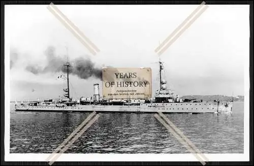 Foto SMS S.M.S. Stralsund 1911 Kleiner Kreuzer vor Auslieferung nach Frankreich