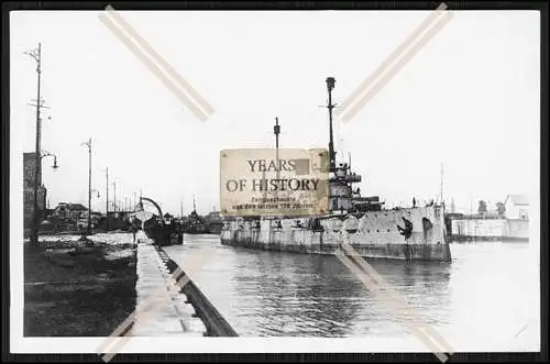 Foto SMS S.M.S. Posen 1908 Linienschiff auslaufen zur Auslieferung nach England