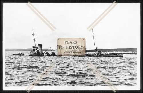 Foto SMS S.M.S. Linienschiff Kreuzer ? 1919 Selbstversenkung sinkend Scapa Flow