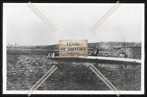 Foto SMS S.M.S. Sinkendes Kriegsschiff Boot 1917-19 in Scapa Flow Kaiserliche M