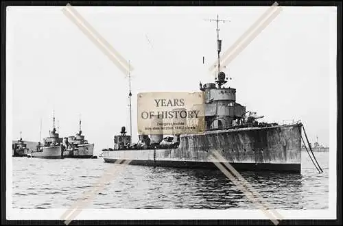 Foto SMS S.M.S. und a. Kriegsschiffe Flotte 1917-19 in Scapa Flow Kaiserliche M