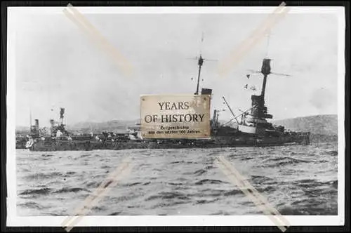Foto SMS S.M.S. Friedrich der Große 1911 Linienschiff in Scapa Flow Linienschi