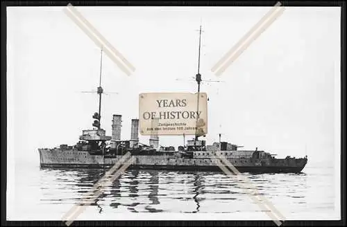 Foto SMS S.M.S. Dresden Kleiner Kreuzer in Scapa Flow Linienschiff Kaiserliche 